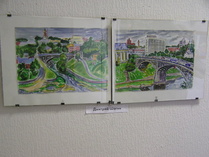 Mitja Shaginin maisema Vitebskistä, Chagallin syntymäkaupungista.