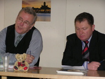 Jarmo Nironen ja Felix Narodiskij,JFC-jazzklubin johtaja